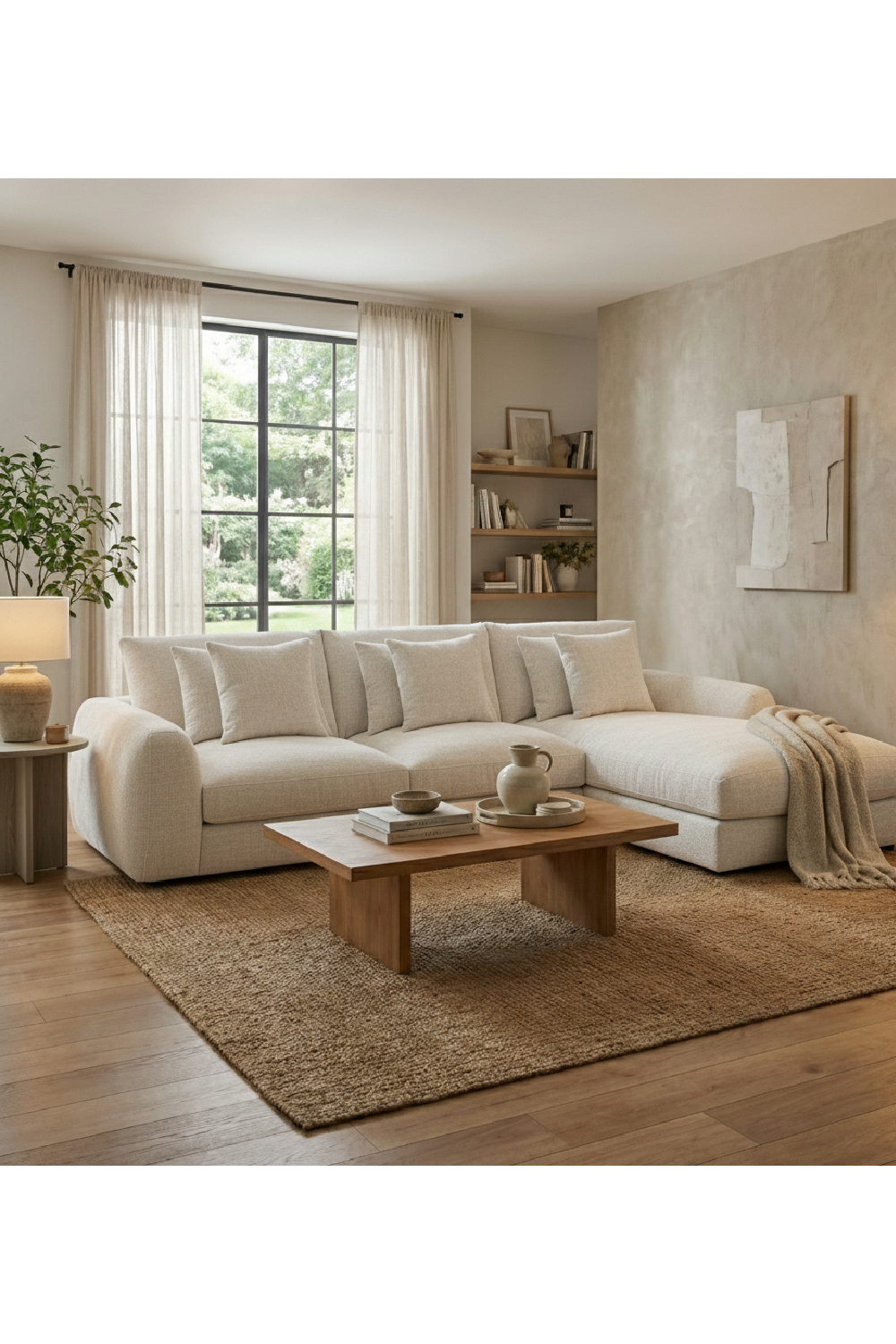 L-Shaped Sectional Sofa | Novi Living Berga | Oroa.com