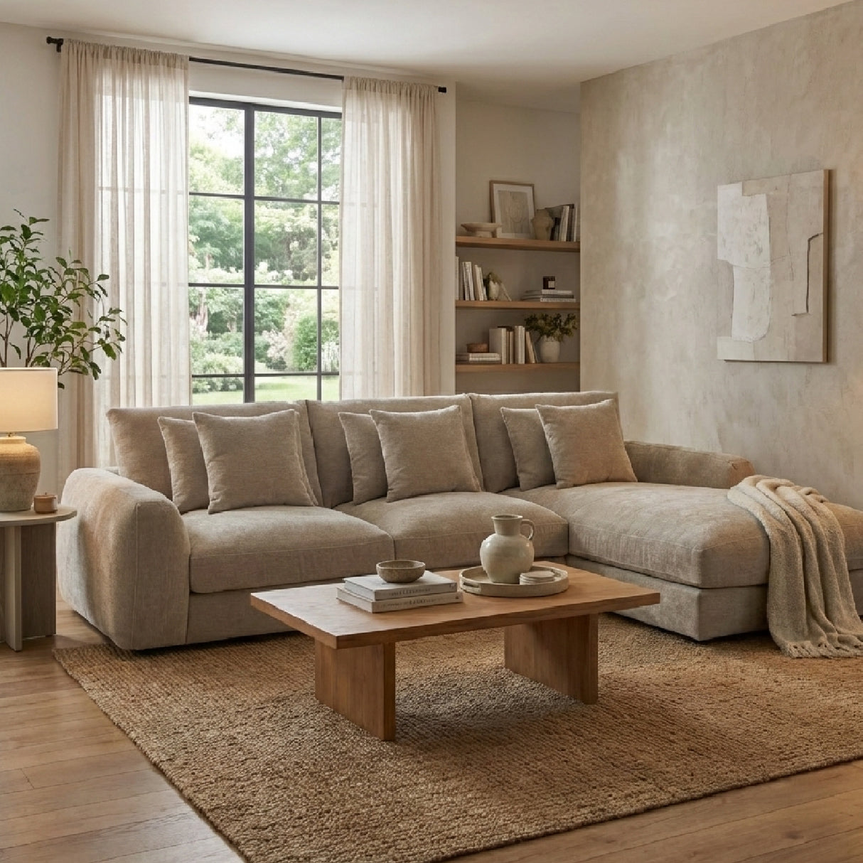 L-Shaped Sectional Sofa | Novi Living Berga