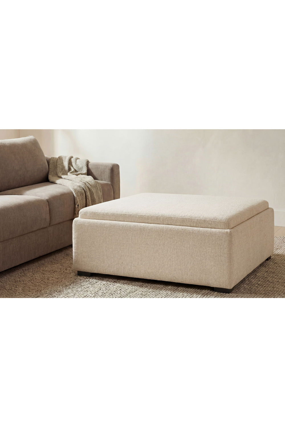 Modern European furniture - Square Tray Storage Ottoman - www.oroa.com | Oroa.com