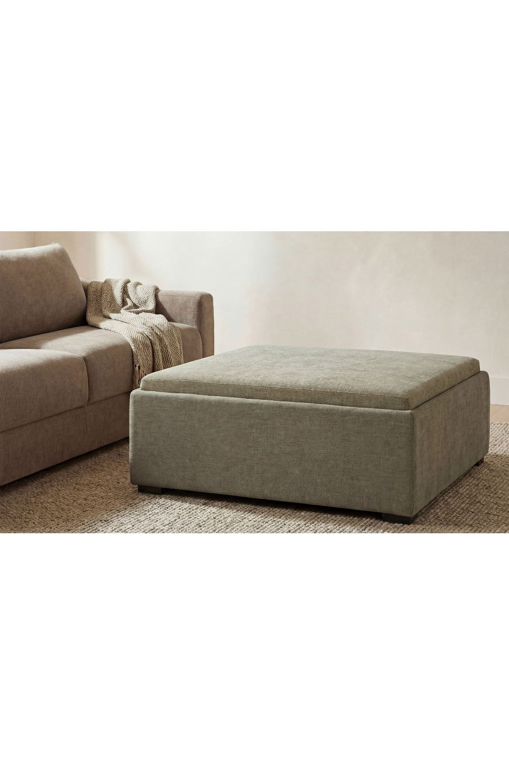 Modern European furniture - Square Tray Storage Ottoman - www.oroa.com | Oroa.com