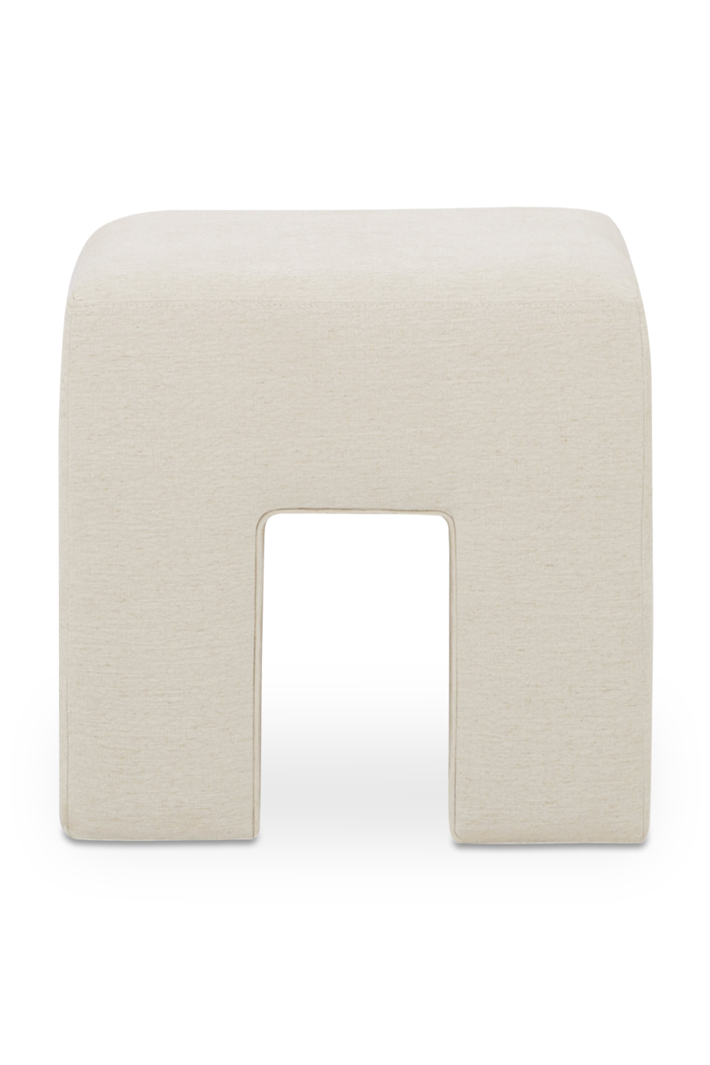 Modern European furniture - Linen Blend Square Stool - www.oroa.com | Oroa.com