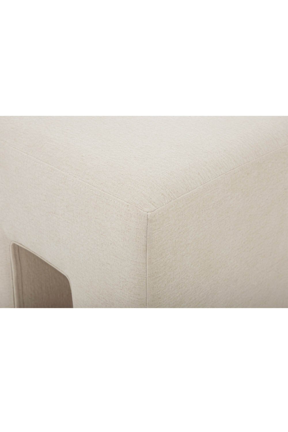 Modern European furniture - Linen Blend Square Stool - www.oroa.com | Oroa.com