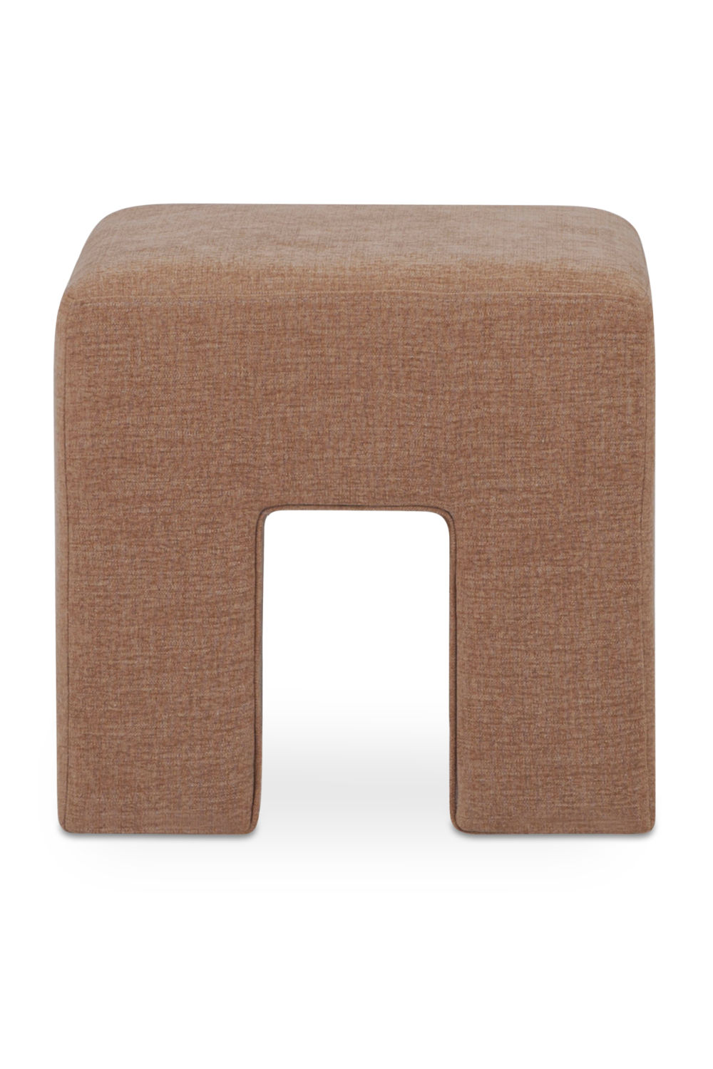 Modern European furniture - Linen Blend Square Stool - www.oroa.com | Oroa.com