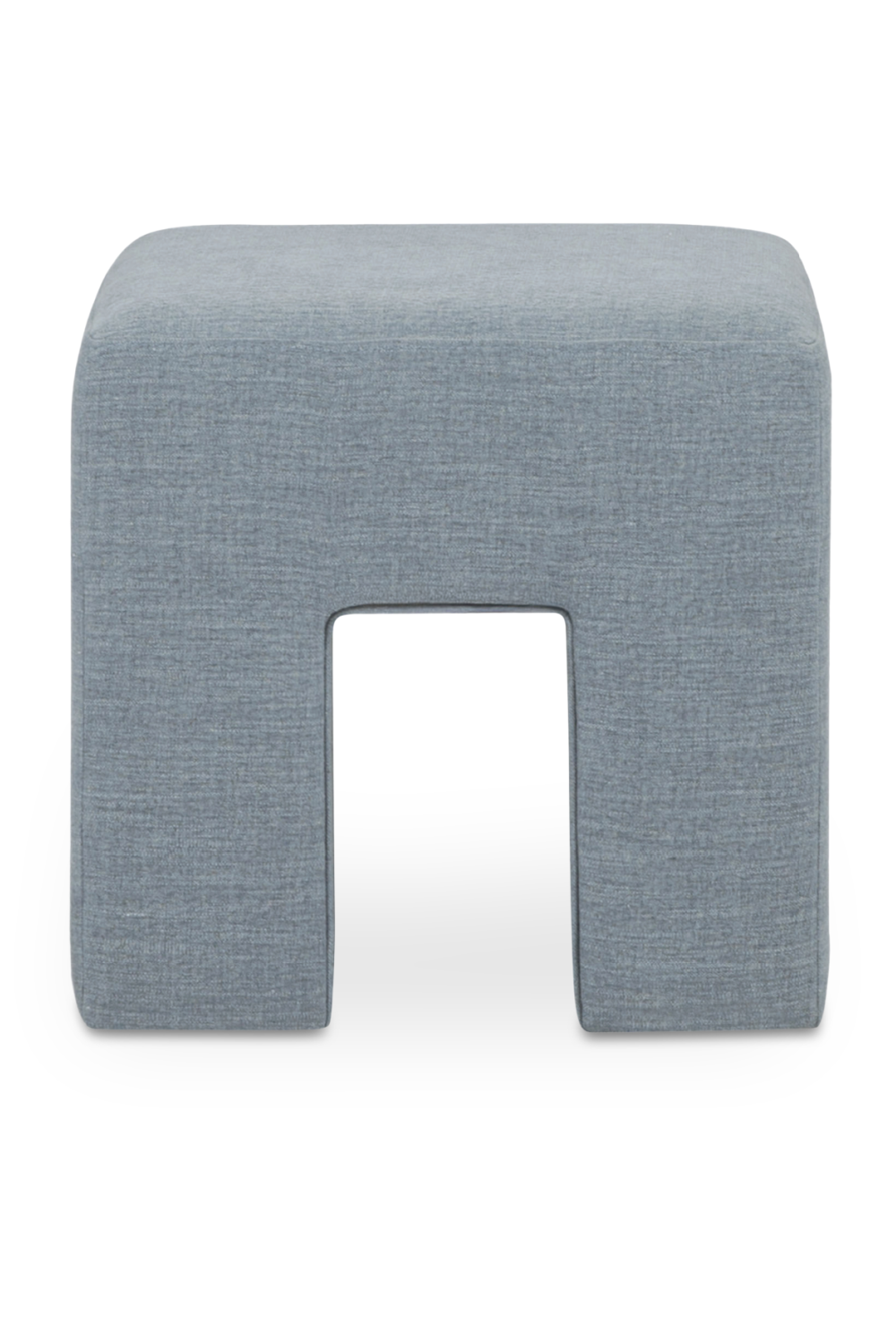 Modern European furniture - Linen Blend Square Stool - www.oroa.com | Oroa.com