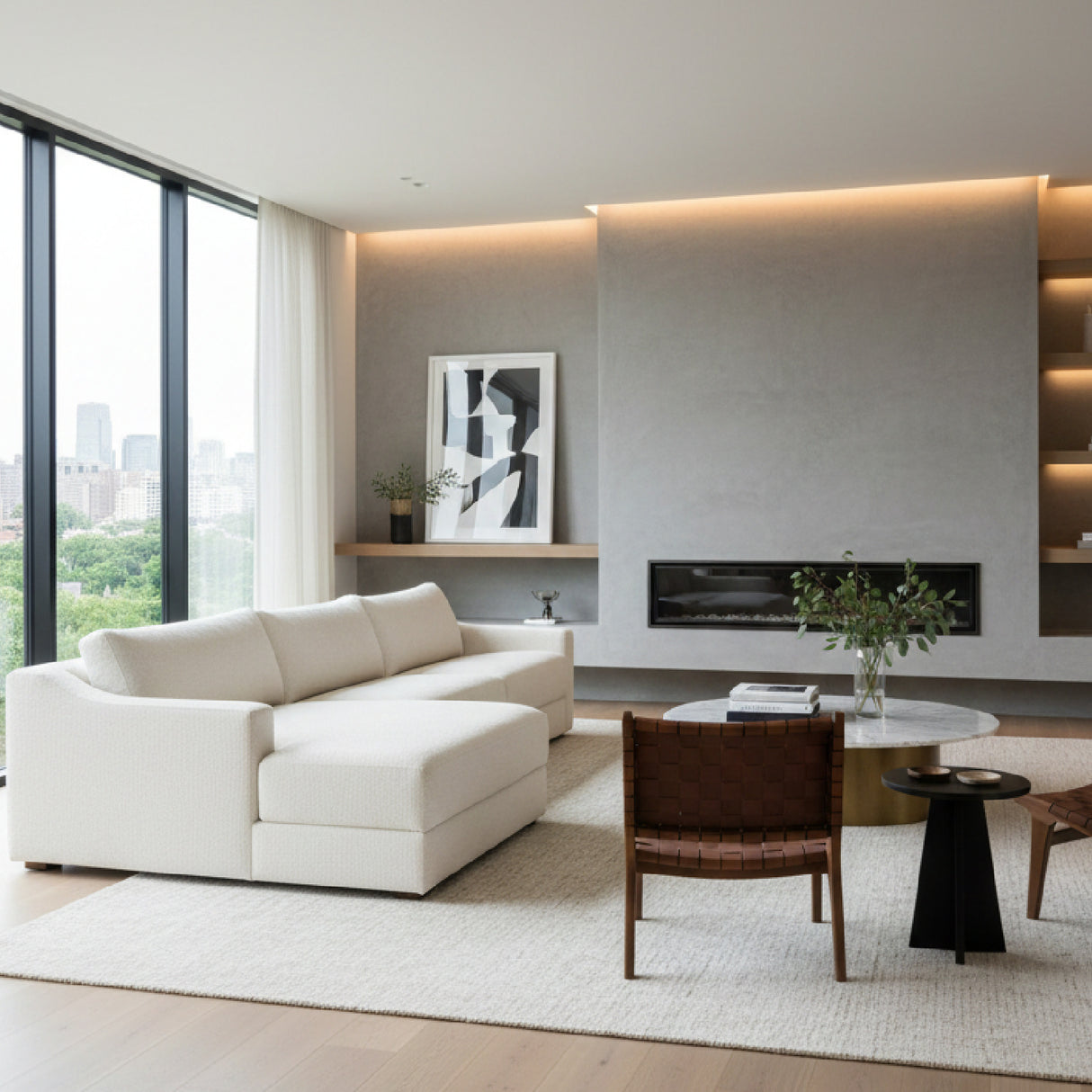 Modern European furniture - Minimalist Sectional Sofa - www.oroa.com | Oroa.com