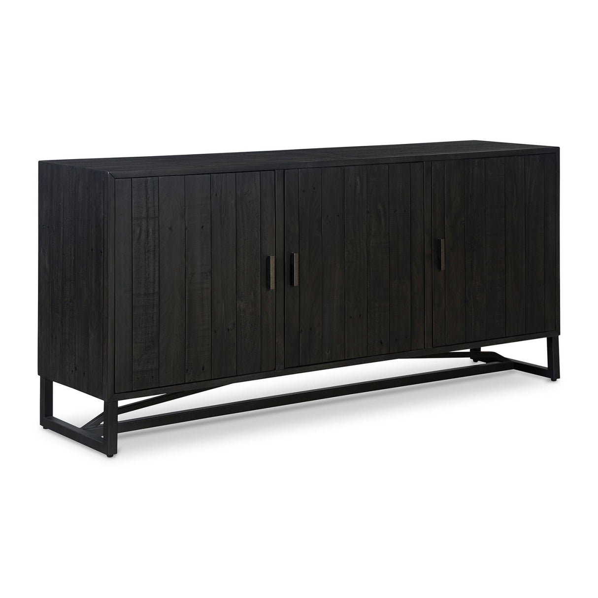 Modern European furniture - Slatted Pine 3-Door Sideboard - www.oroa.com | Oroa.com