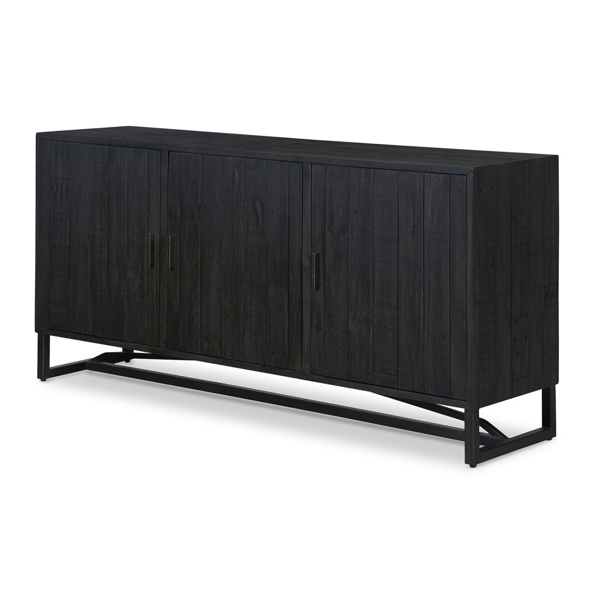 Modern European furniture - Slatted Pine 3-Door Sideboard - www.oroa.com | Oroa.com