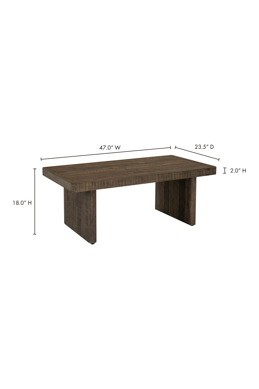 Modern European furniture - Matte Pine Coffee Table - www.oroa.com