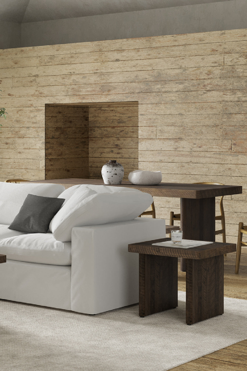 Modern European furniture - Matte Pine End Table - www.oroa.com | Oroa.com