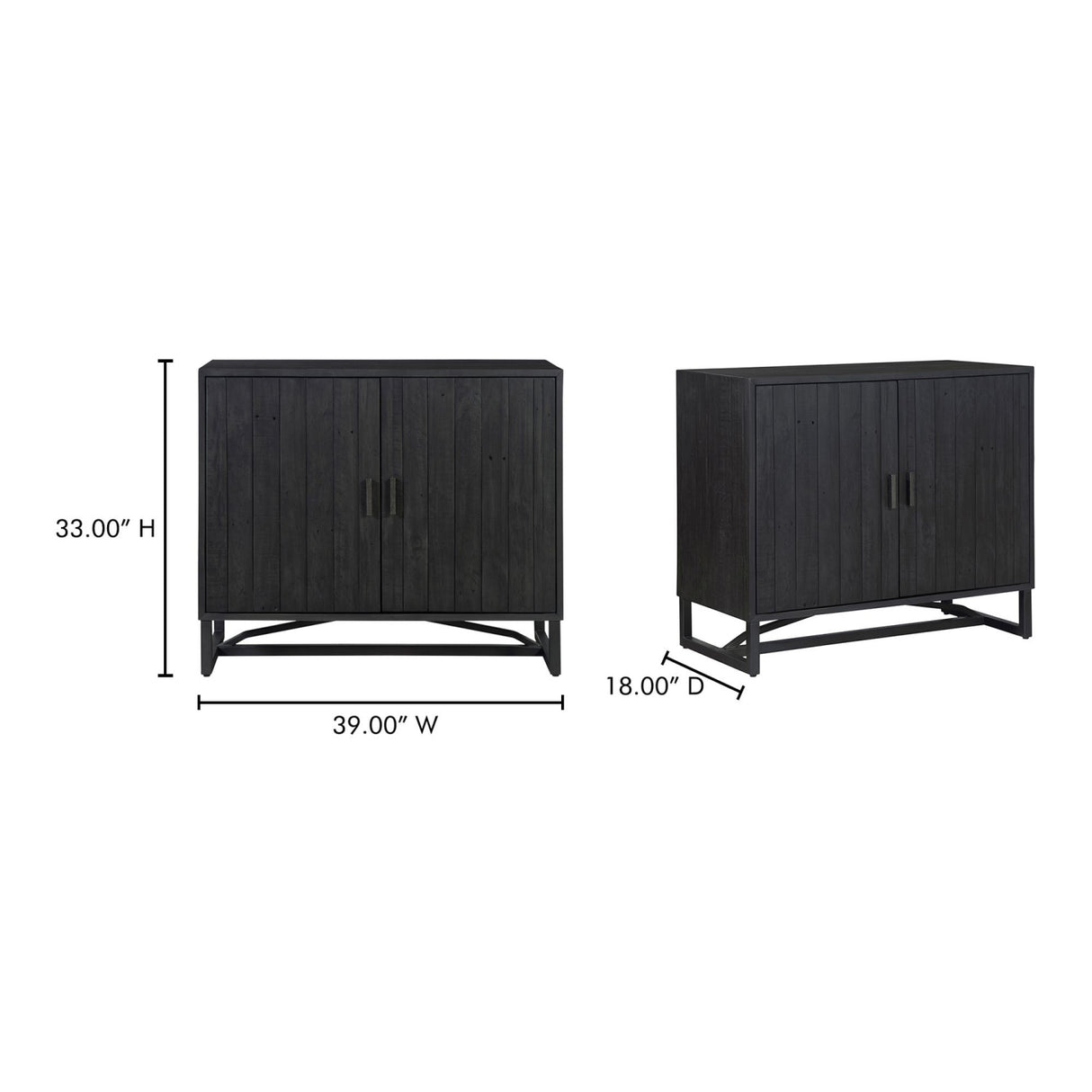 Modern European furniture - Slatted Pine 2-Door Cabinet - www.oroa.com | Oroa.com