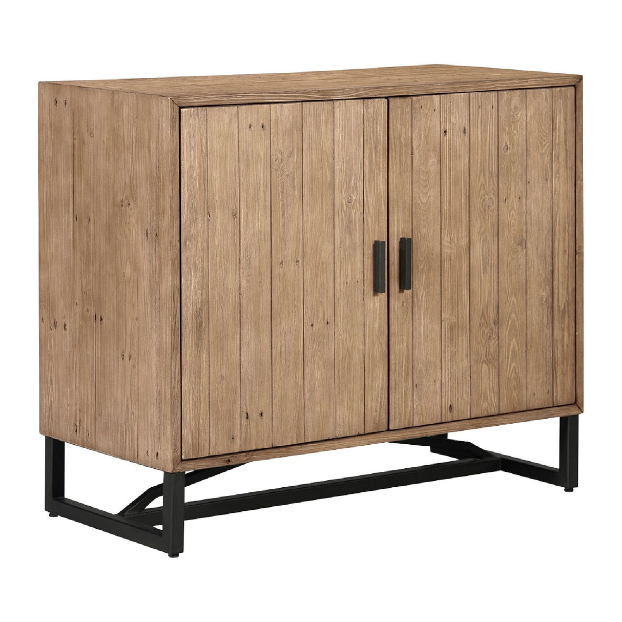 Modern European furniture - Slatted Pine 2-Door Cabinet - www.oroa.com | Oroa.com