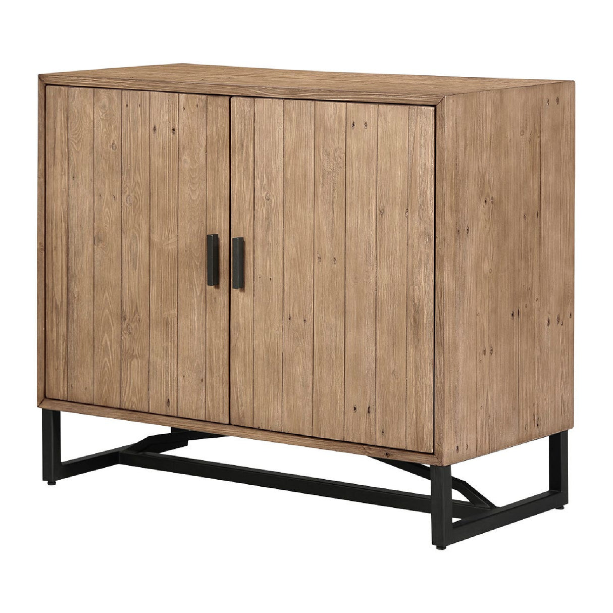 Modern European furniture - Slatted Pine 2-Door Cabinet - www.oroa.com | Oroa.com
