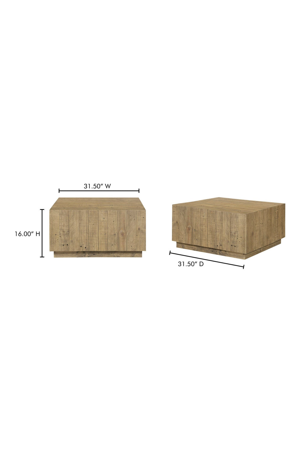 Modern European furniture - Natural Pine Coffee Table - www.oroa.com