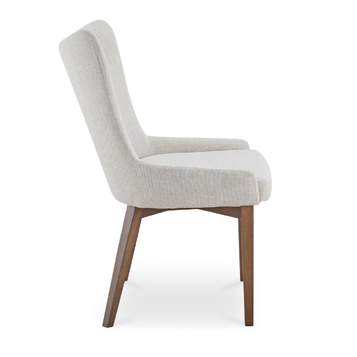 Modern European furniture - Beige Curved High-back Dining Chair - www.oroa.com