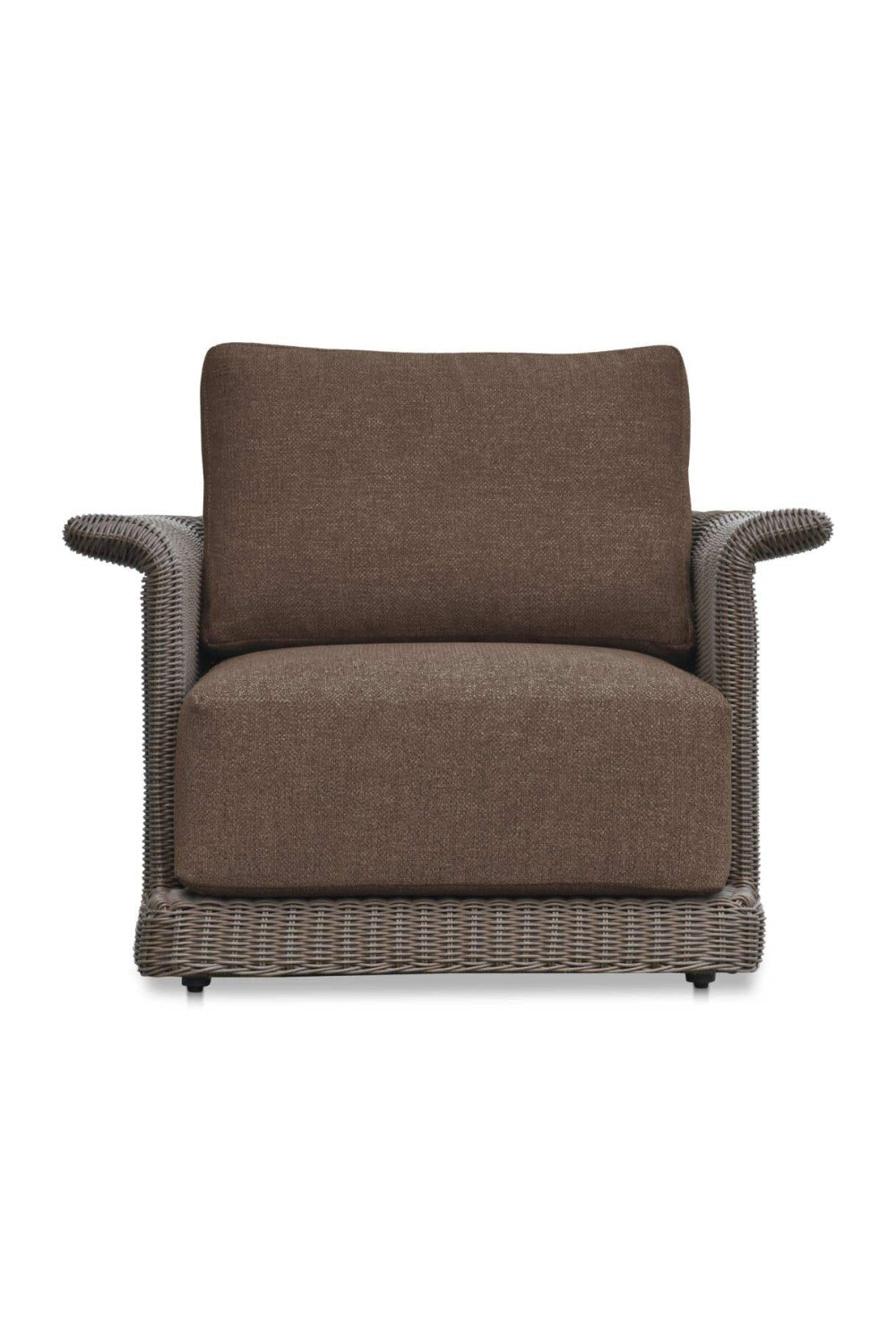 Modern European furniture - Curved Arm Wicker Outdoor Chair - www.oroa.com | Oroa.com