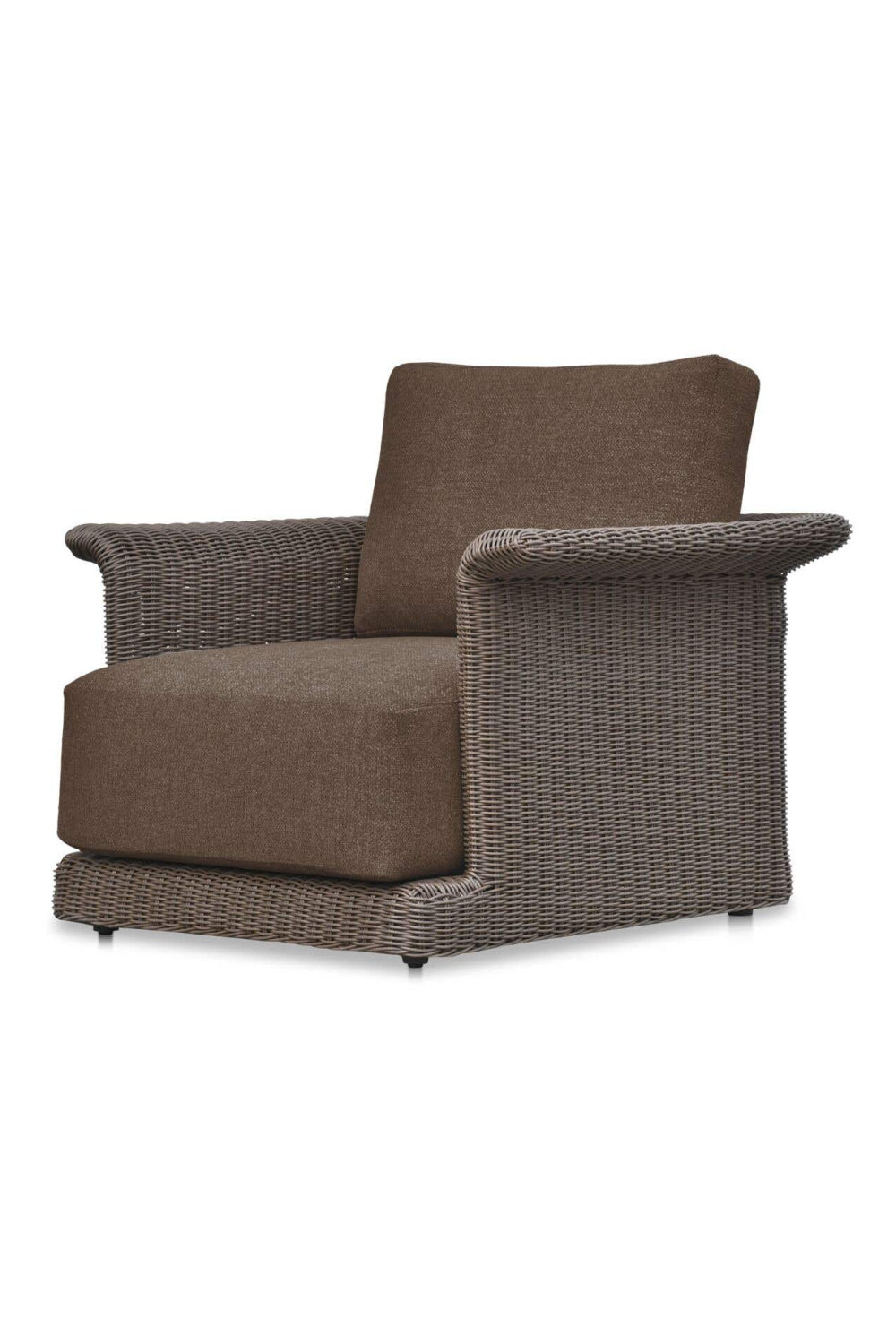 Modern European furniture - Curved Arm Wicker Outdoor Chair - www.oroa.com | Oroa.com