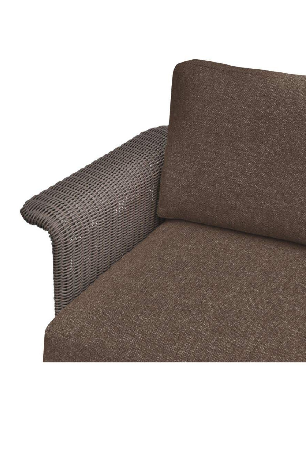 Modern European furniture - Curved Arm Wicker Outdoor Chair - www.oroa.com | Oroa.com