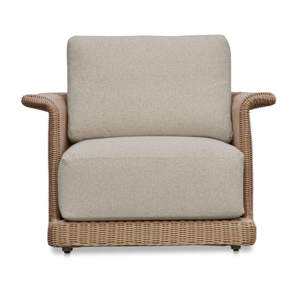Modern European furniture - Curved Arm Wicker Outdoor Chair - www.oroa.com | Oroa.com