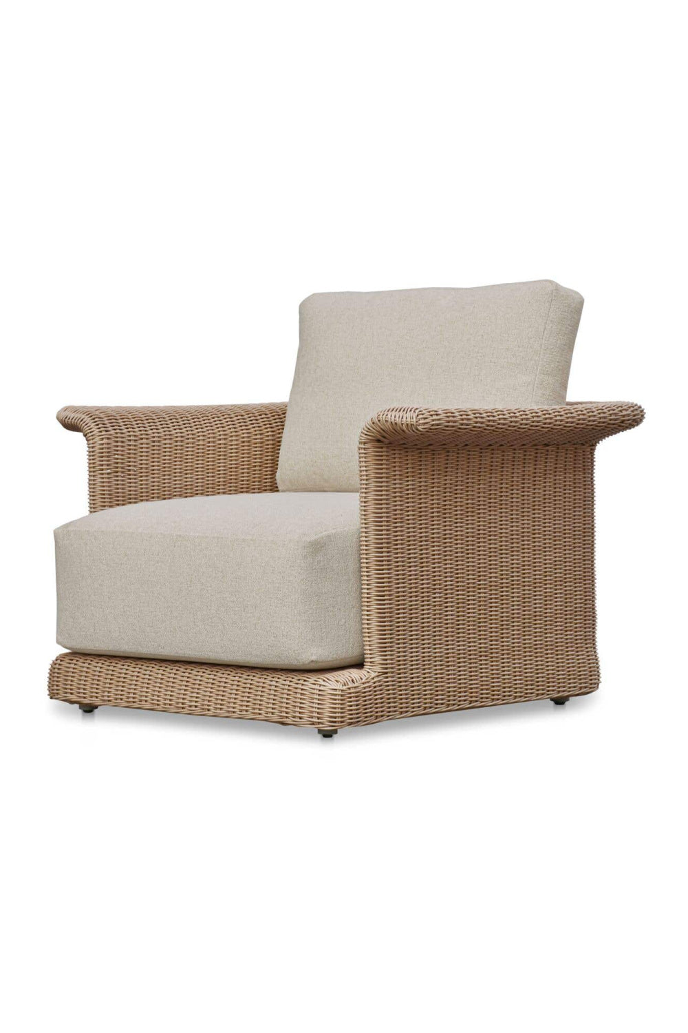 Modern European furniture - Curved Arm Wicker Outdoor Chair - www.oroa.com | Oroa.com