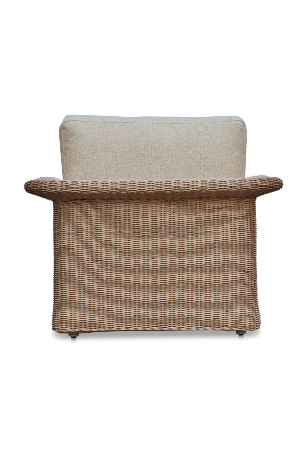 Modern European furniture - Curved Arm Wicker Outdoor Chair - www.oroa.com | Oroa.com