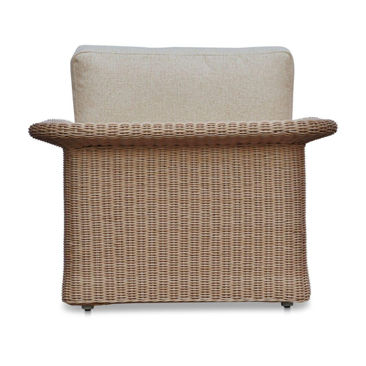 Modern European furniture - Curved Arm Wicker Outdoor Chair - www.oroa.com | Oroa.com