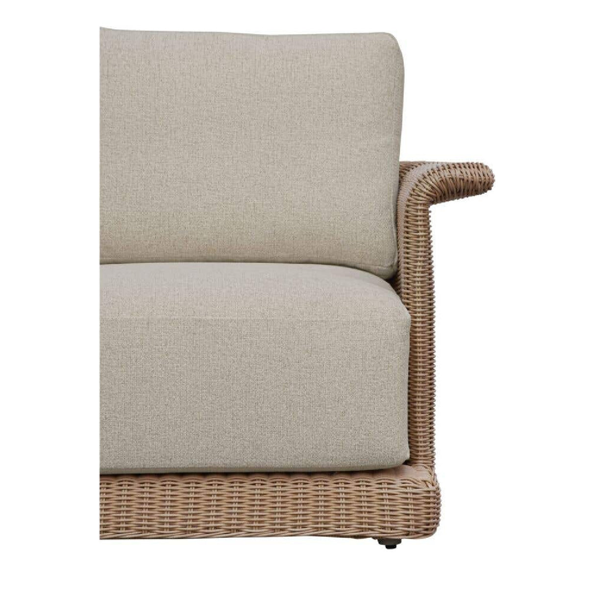 Modern European furniture - Curved Arm Wicker Outdoor Chair - www.oroa.com | Oroa.com