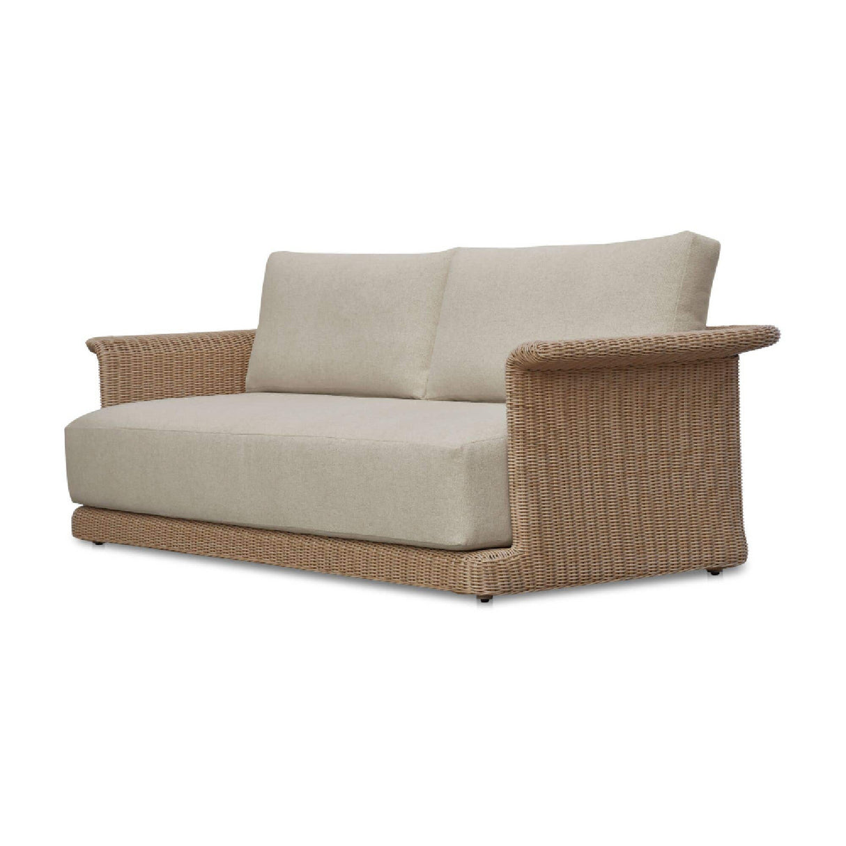 Modern European furniture - Curved Arm Wicker Outdoor Sofa - www.oroa.com | Oroa.com