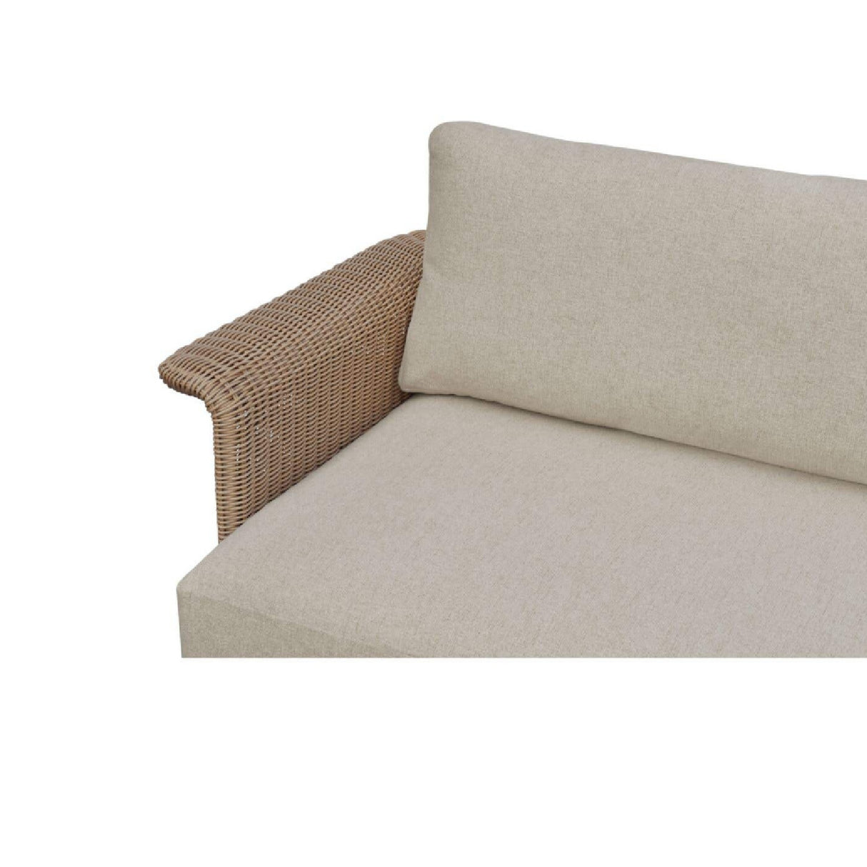 Modern European furniture - Curved Arm Wicker Outdoor Sofa - www.oroa.com | Oroa.com
