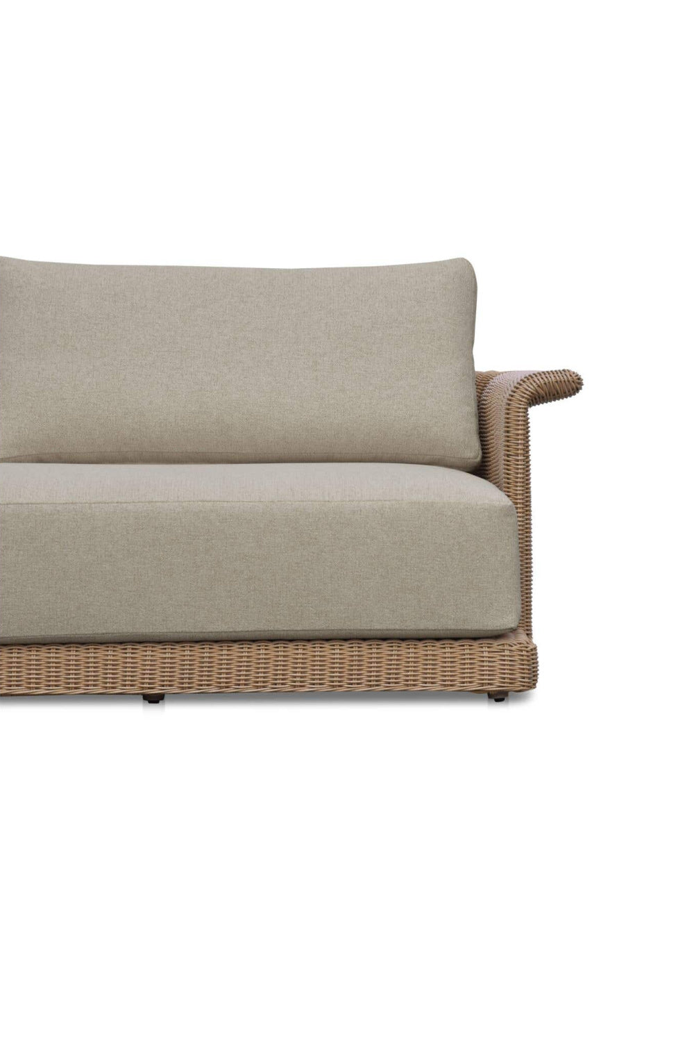 Modern European furniture - Curved Arm Wicker Outdoor Sofa - www.oroa.com | Oroa.com