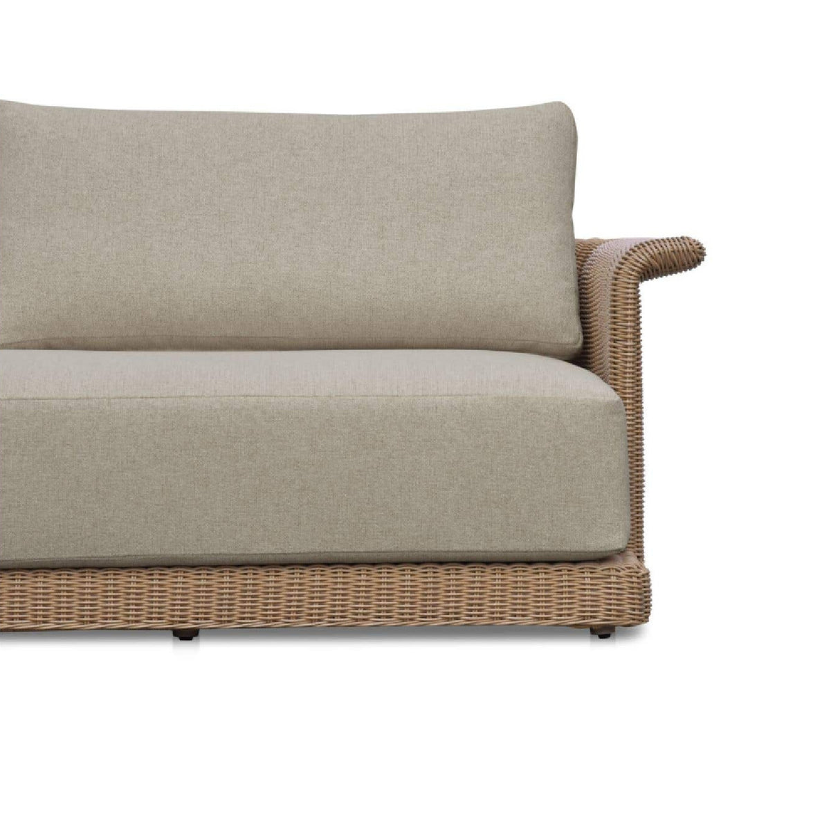 Modern European furniture - Curved Arm Wicker Outdoor Sofa - www.oroa.com | Oroa.com