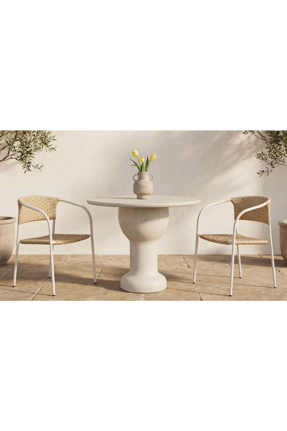 Modern European furniture - Basketweave Outdoor Dining Chairs (2) - www.oroa.com | Oroa.com