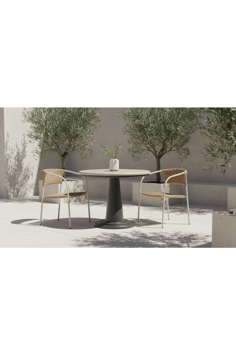 Modern European furniture - Basketweave Outdoor Dining Chairs (2) - www.oroa.com | Oroa.com