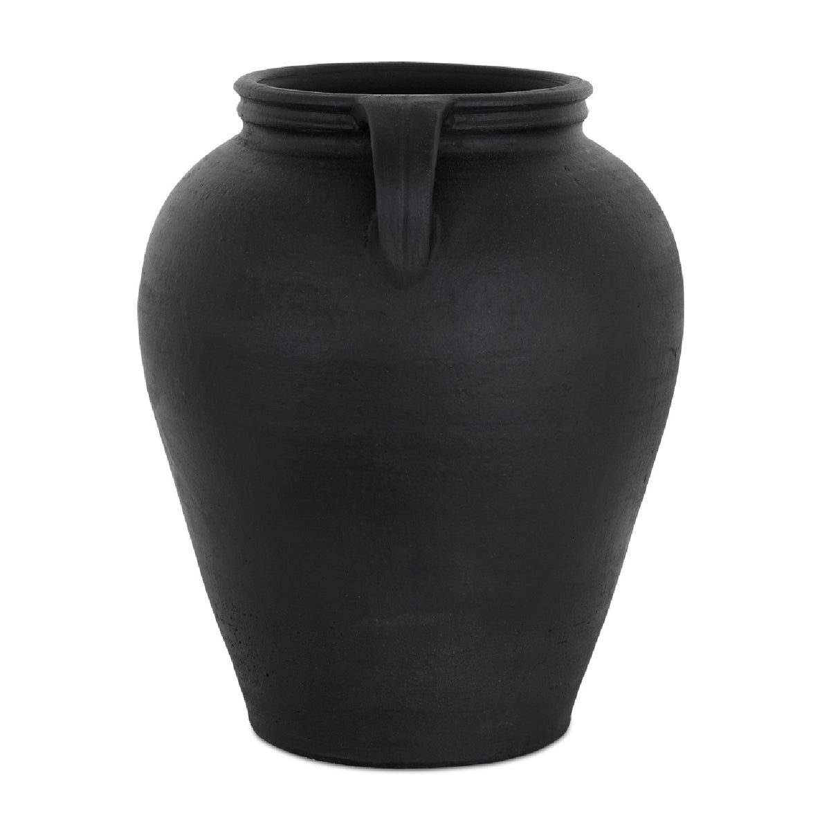 Modern European furniture - Black Terracotta Vase - www.oroa.com