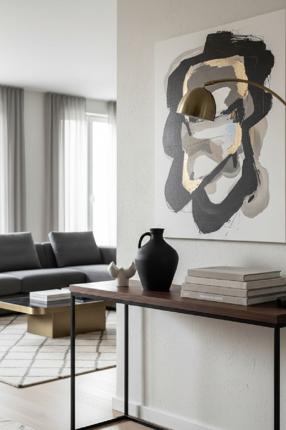 Modern European furniture - Black Terracotta Vase - www.oroa.com