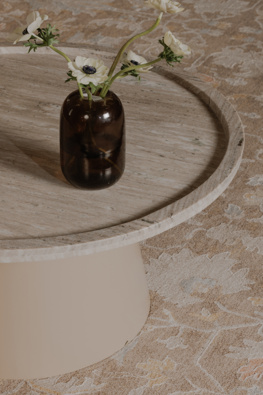 Modern European furniture - Round Marble Tray Coffee Table - www.oroa.com | Oroa.com
