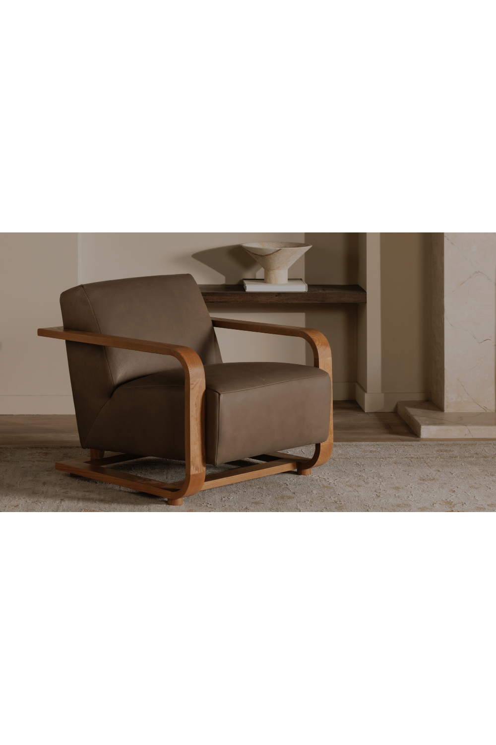 Modern European furniture - Oak Framed Lounge Chair - www.oroa.com | Oroa.com