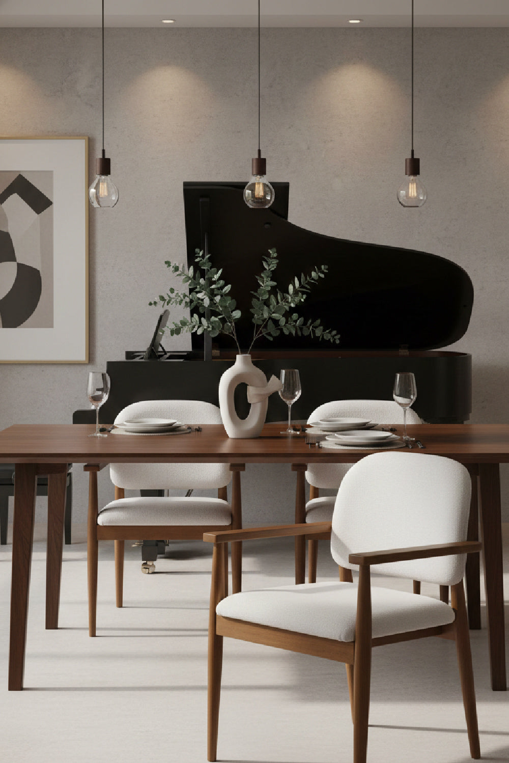 Modern European furniture - Wooden Padded Dining Chairs - www.oroa.com