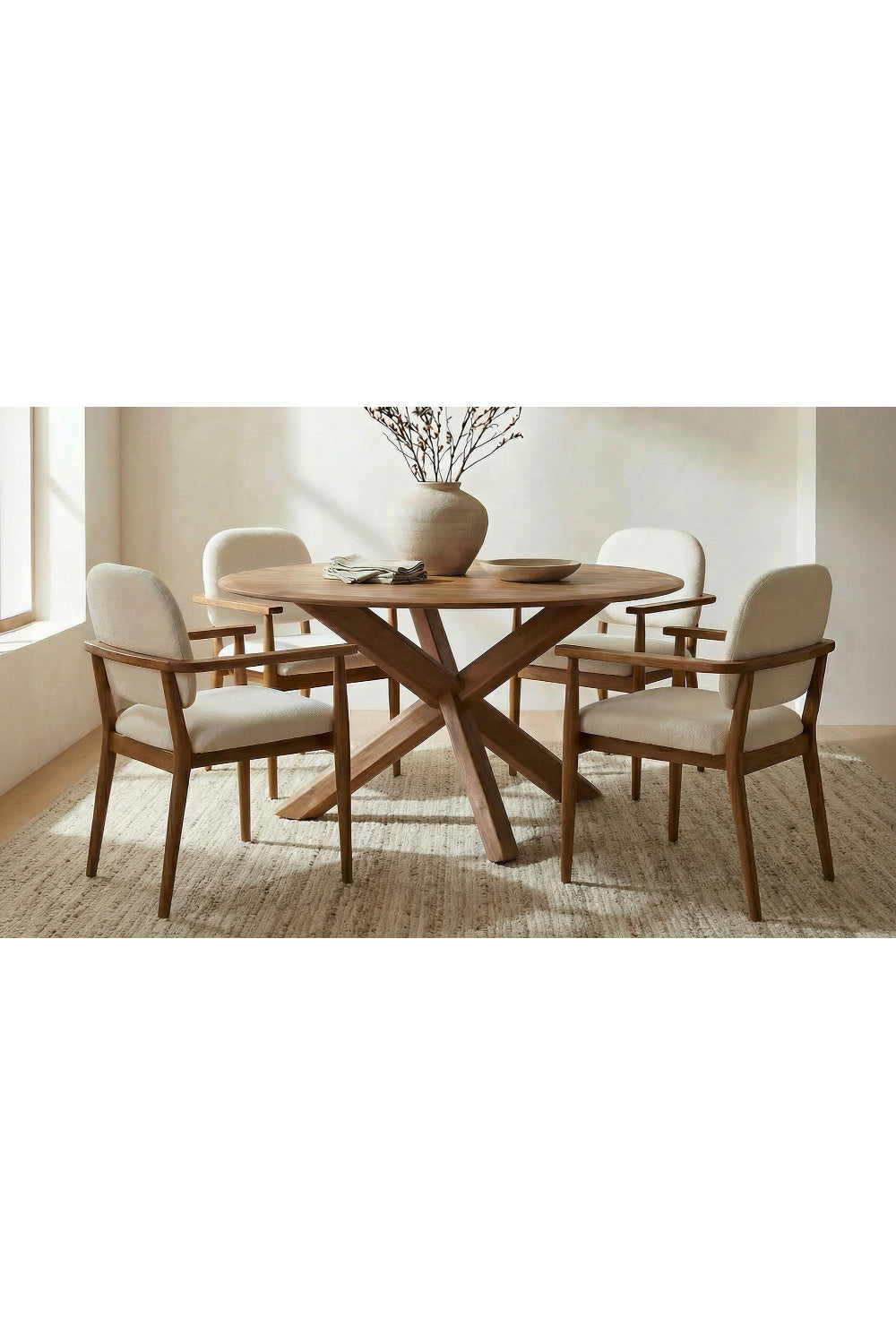 Modern European furniture - Wooden Padded Dining Chairs - www.oroa.com