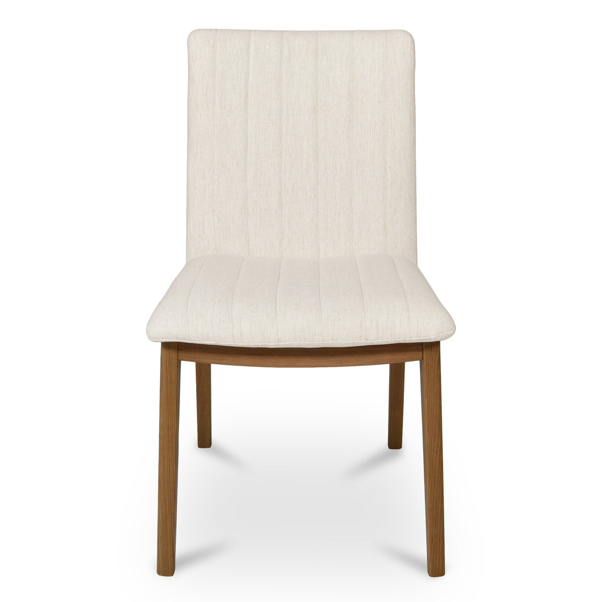 Modern European furniture - Cream Padded Dining Chairs (2) - www.oroa.com | Oroa.com