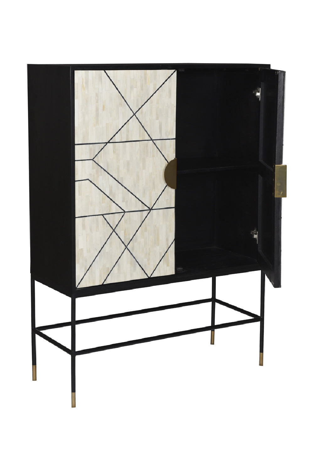 Modern European furniture - Cream 2-Door Cabinet - www.oroa.com