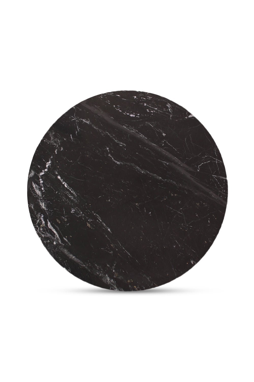 Modern European furniture - Black Marble Round Coffee Table - www.oroa.com