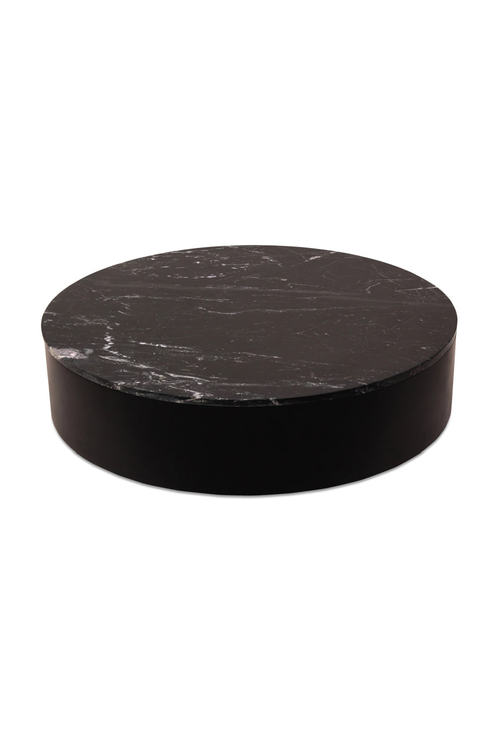 Modern European furniture - Black Marble Round Coffee Table - www.oroa.com