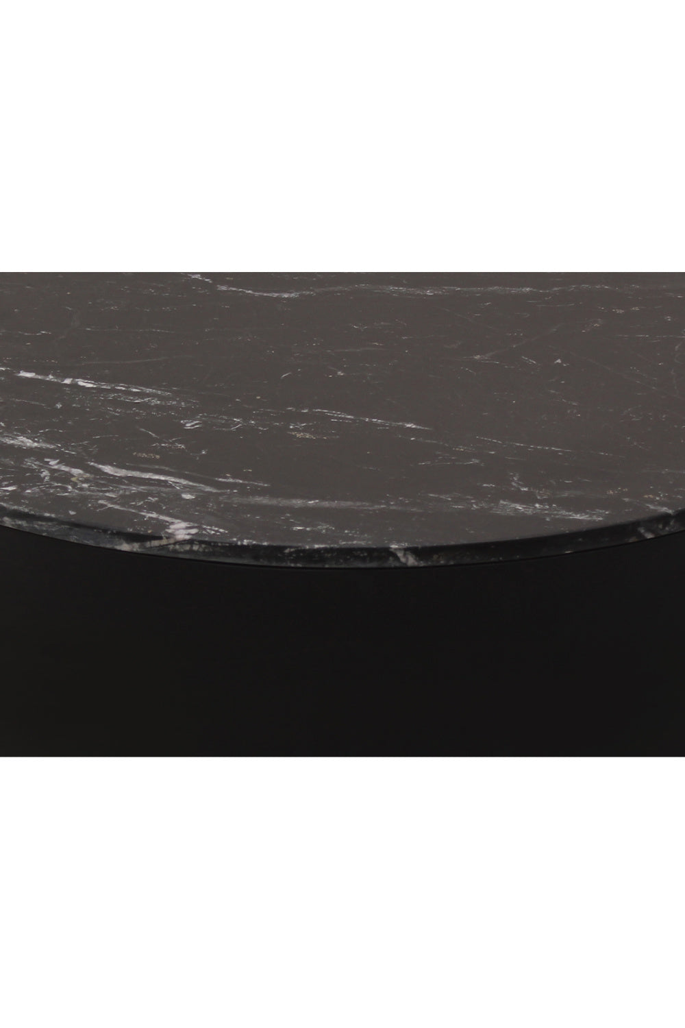 Modern European furniture - Black Marble Round Coffee Table - www.oroa.com