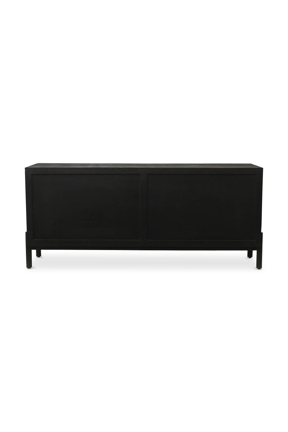 Modern European furniture - Black Oak Chiseled 4-Door Sideboard - www.oroa.com | Oroa.com