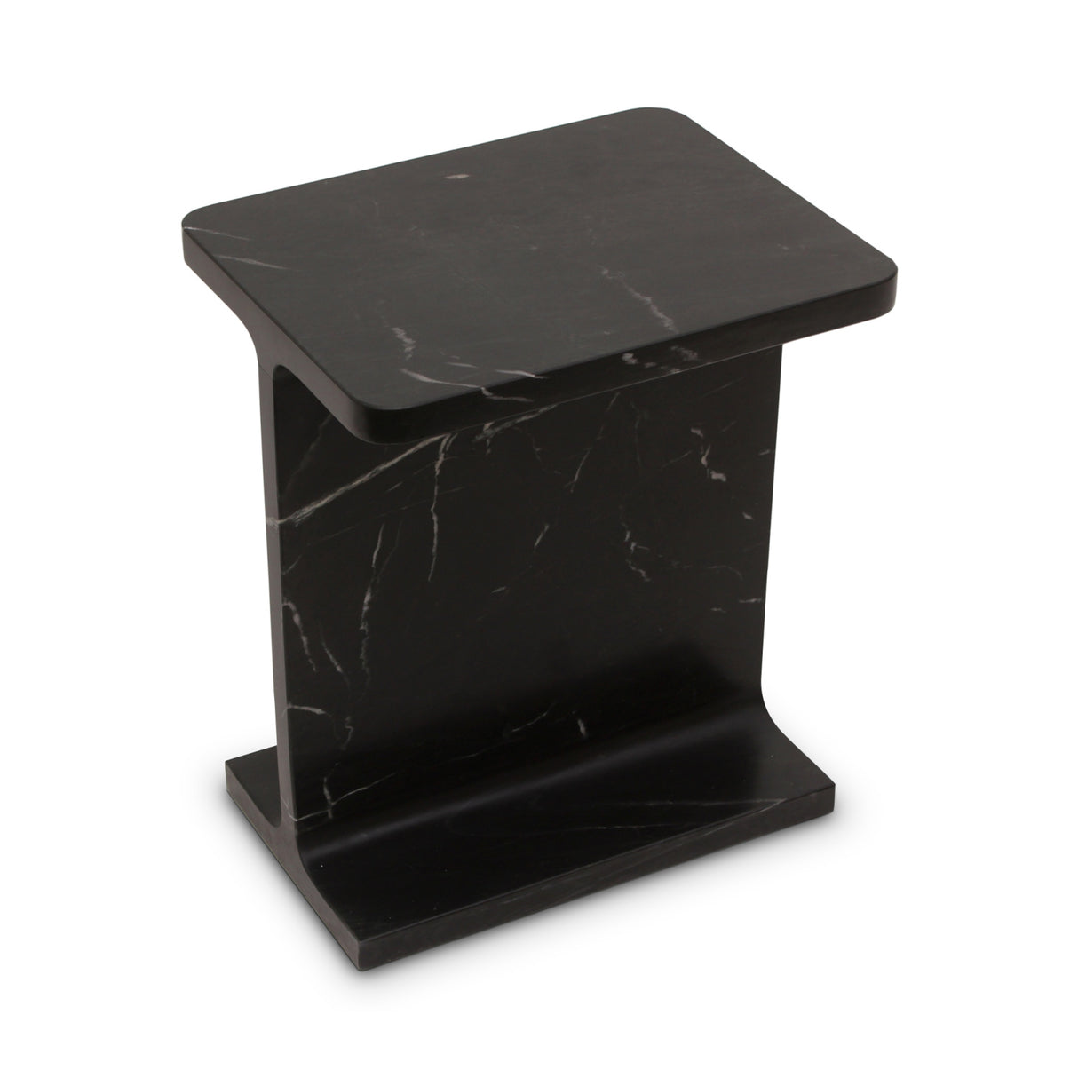 Modern European furniture - Marble I-Beam Accent Table - www.oroa.com | Oroa.com