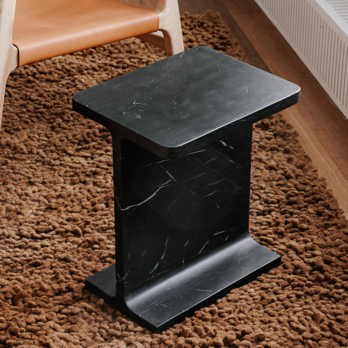 Modern European furniture - Marble I-Beam Accent Table - www.oroa.com | Oroa.com