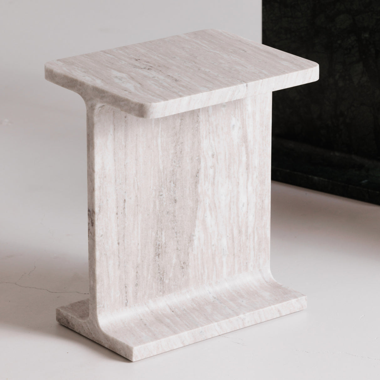 Modern European furniture - Marble I-Beam Accent Table - www.oroa.com | Oroa.com