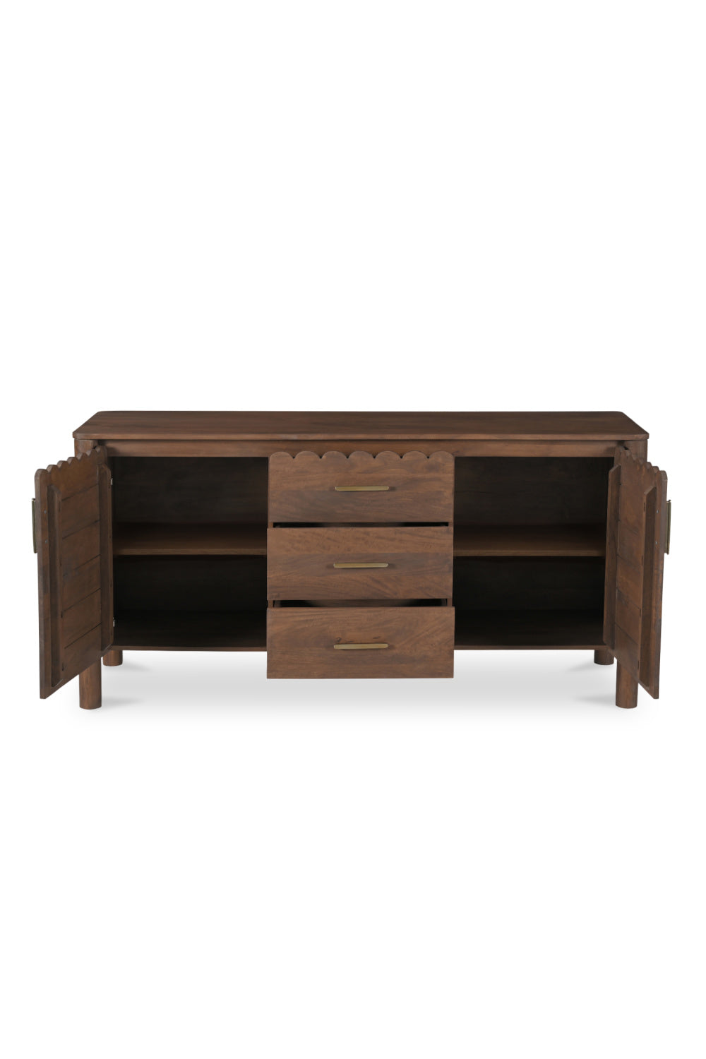 Modern European furniture - Scalloped Edge 3-Drawer Sideboard - www.oroa.com | Oroa.com