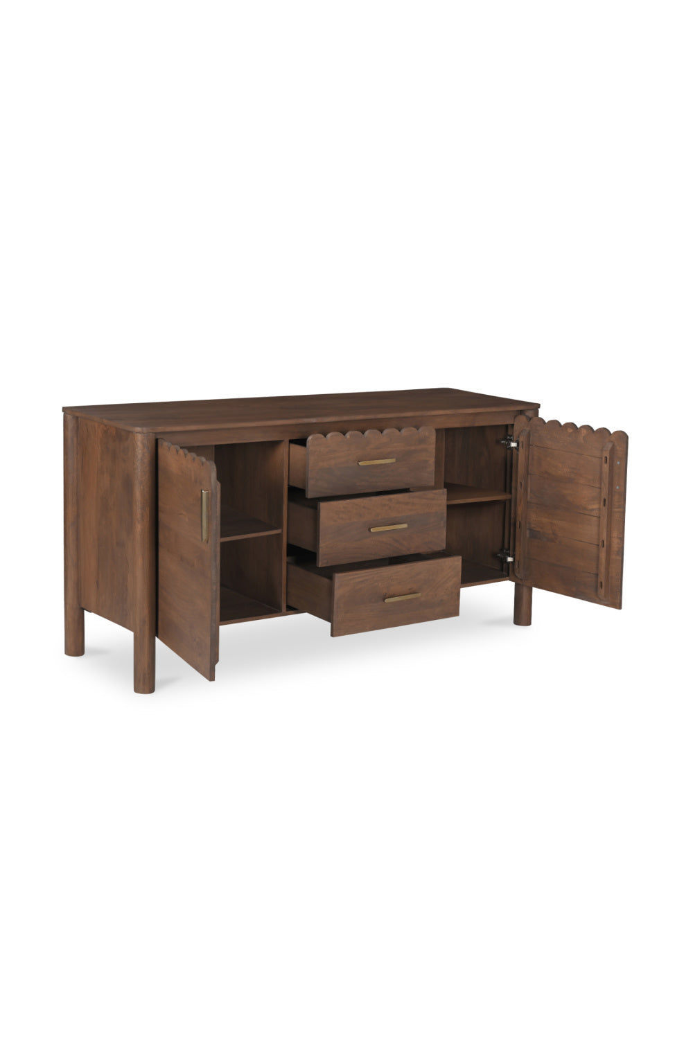 Modern European furniture - Scalloped Edge 3-Drawer Sideboard - www.oroa.com | Oroa.com