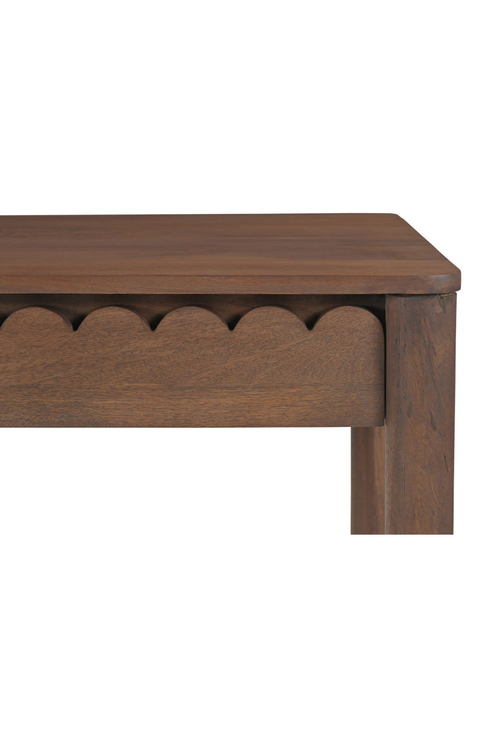 Modern European furniture - Scalloped Edge Wooden 3-Drawer Desk - www.oroa.com | Oroa.com
